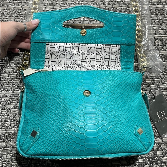 Danielle Nicole | Teal Peyton Shoulder Bag - Picture 5 of 16